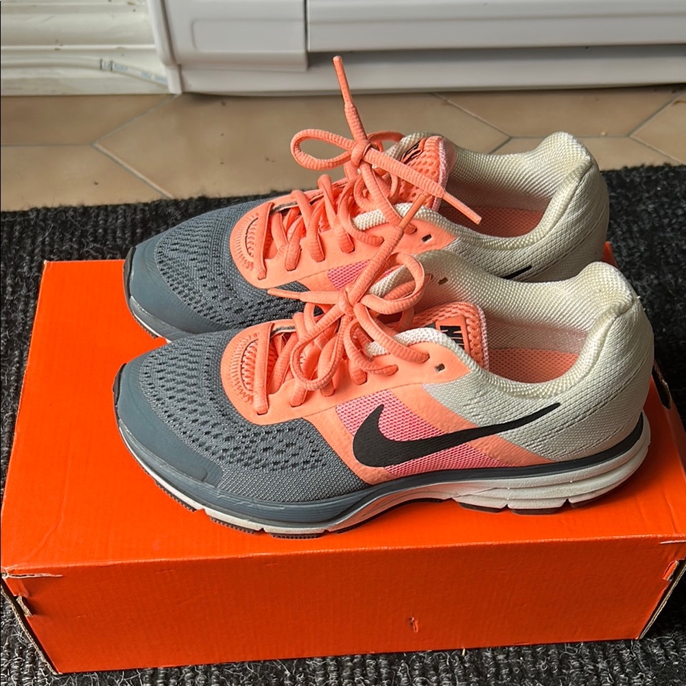 Nike Pegasus 30 Gray and Pink Sneakers with Sporty Design
